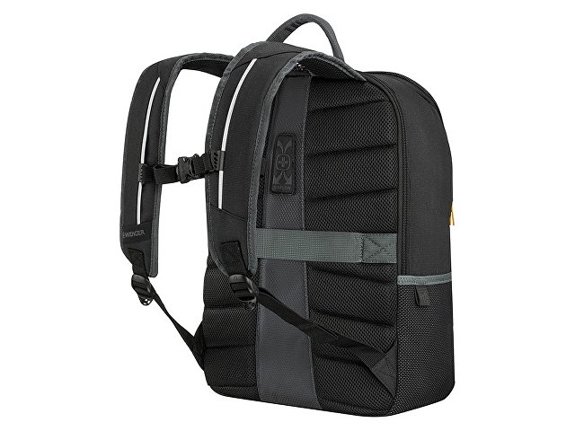 Рюкзак WENGER Move 16", чёрный, переработанный ПЭТ, 33 x 19 x 44 см, 22 л