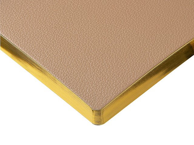 Ежедневник недатированный А5 "Total beige" с нашивкой, бежевый