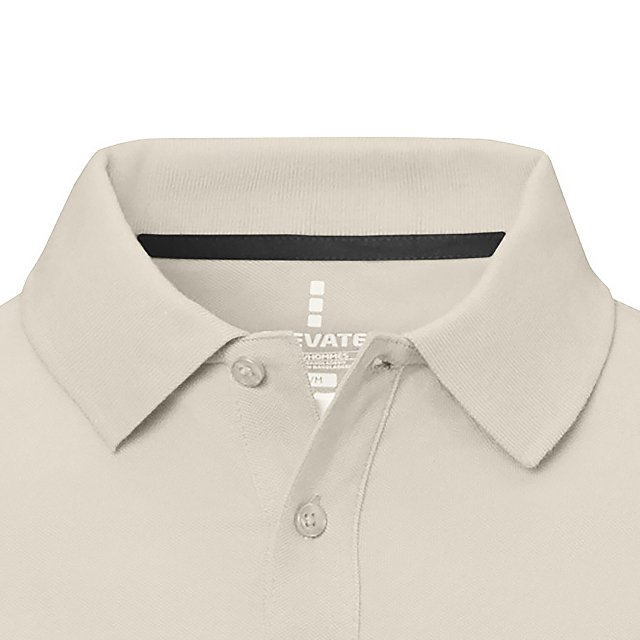 Калгари мужская рубашка-поло с коротким рукавом, бежевый