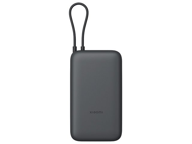 Внешний аккумулятор с встроенным кабелем Xiaomi Power Bank 20000mAh (Integrated Cable) GL Dark Gray
