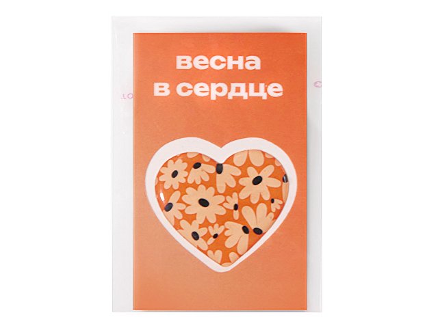 Стикер-открытка из смолы с фоновой запечаткой, 3 см