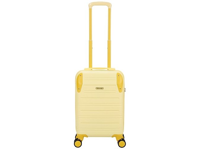Чемодан TORBER В Отпуск, желтый, ABS-пластик, 36 х 22 х 55 см, 31 л, 2,4 кг
