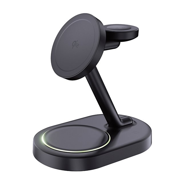 Беспроводная зарядная станция 3 в 1 MagSafe QI2 NEO Galaxy, черная, Deppa