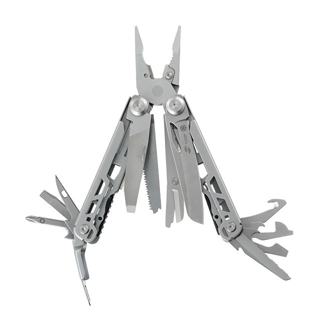 Мультитул Stinger, 110 х 22 мм, 22 функции, сталь, серебристый, в картонной коробке, в комплекте нейлоновый чехол