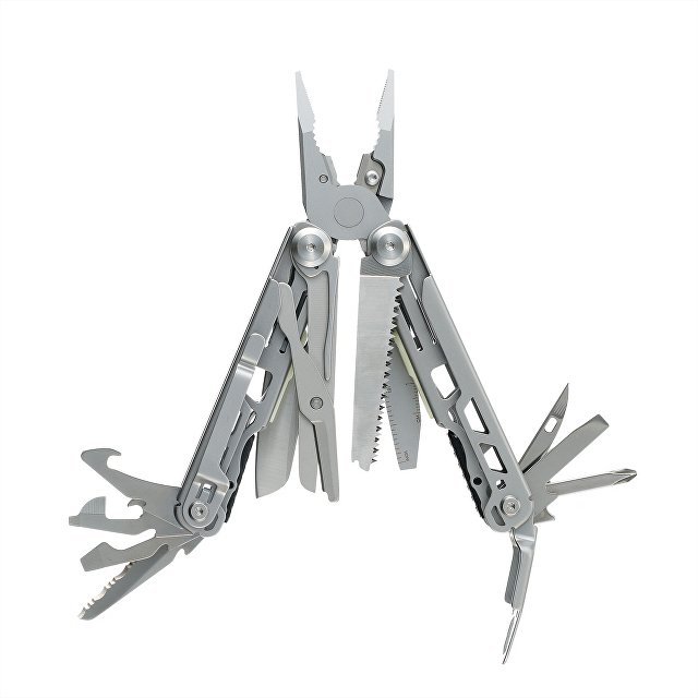 Мультитул Stinger, 110 х 22 мм, 22 функции, сталь, серебристый, в картонной коробке, в комплекте нейлоновый чехол