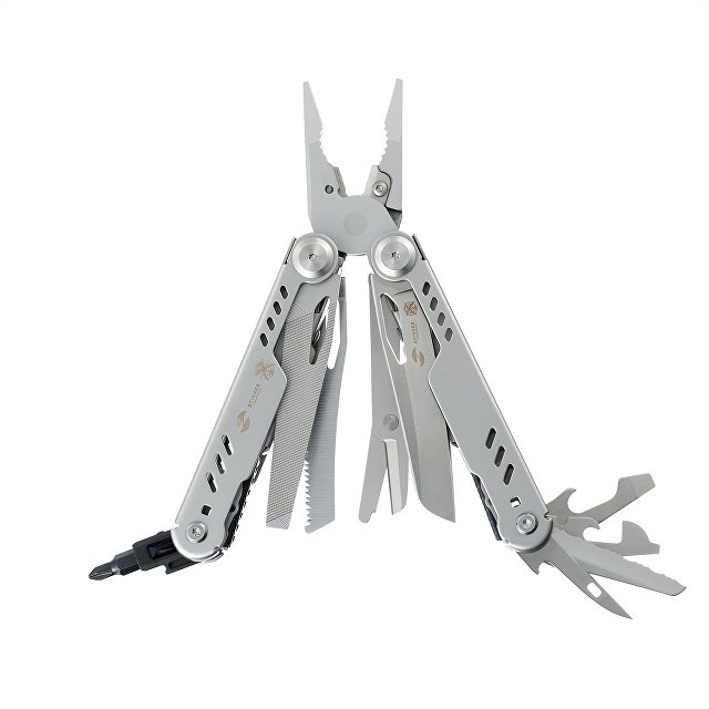 Мультитул Stinger, 110 х 27 мм, 23 функции, сталь, серебристый, в картонной коробке, в комплекте нейлоновый чехол