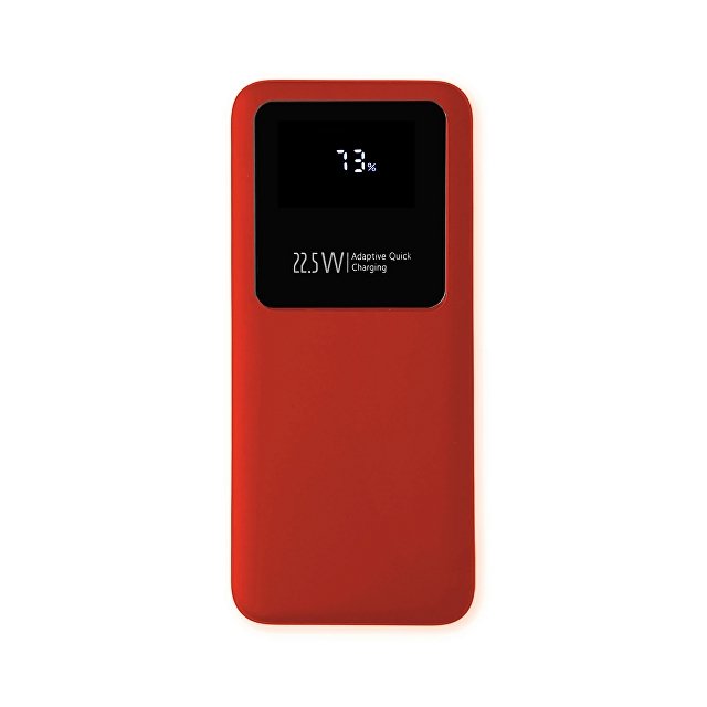 Внешний аккумулятор Kris soft touch, 10000mAh (Красный)