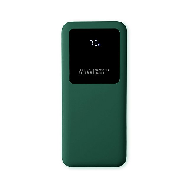 Внешний аккумулятор Kris soft touch, 10000mAh (Тёмно-зелёный)