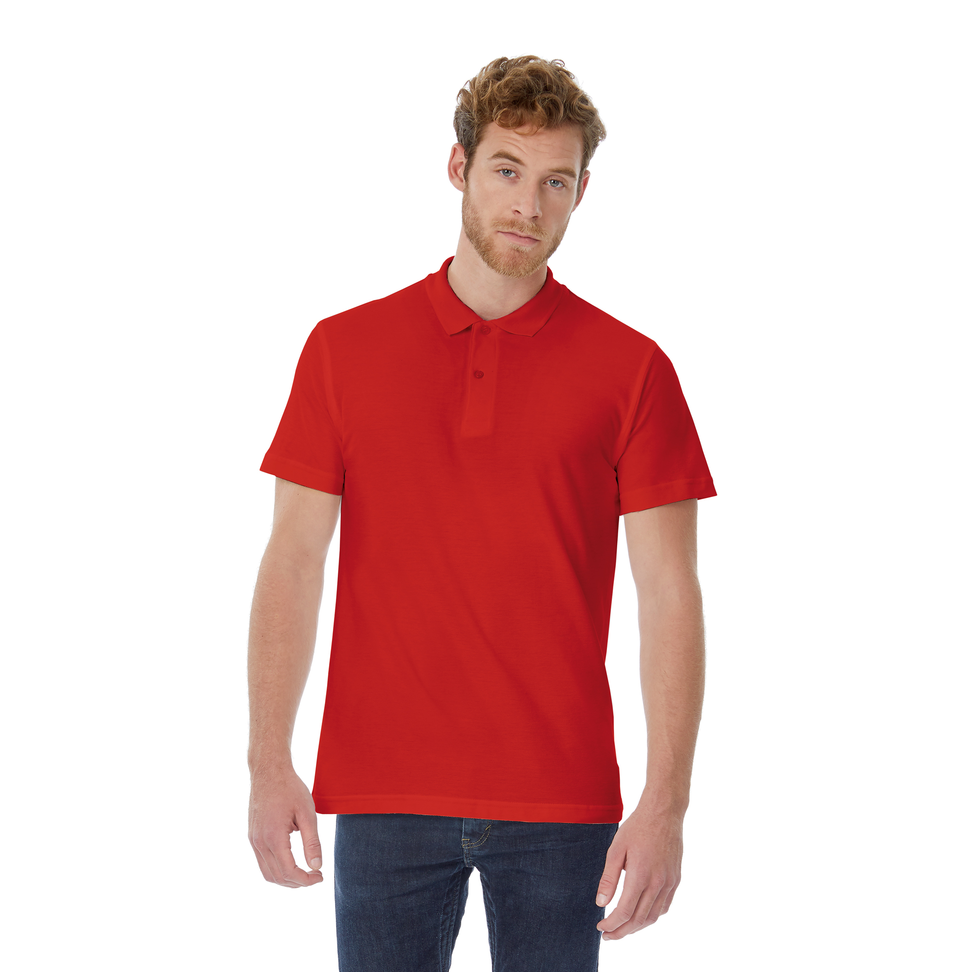 Футболка теннисная ID.001, красный, XXL