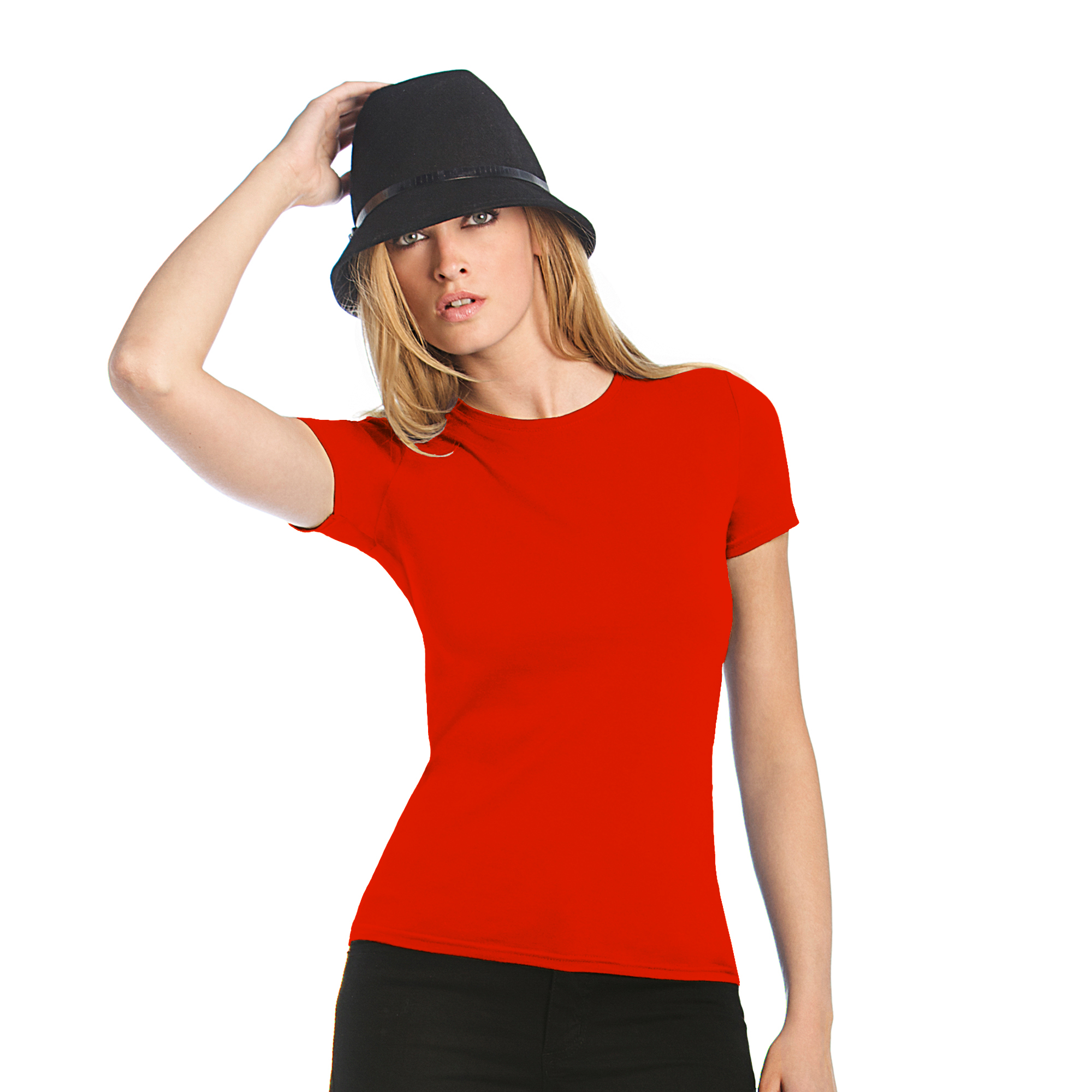 Футболка женская  Women-only, красный, XL