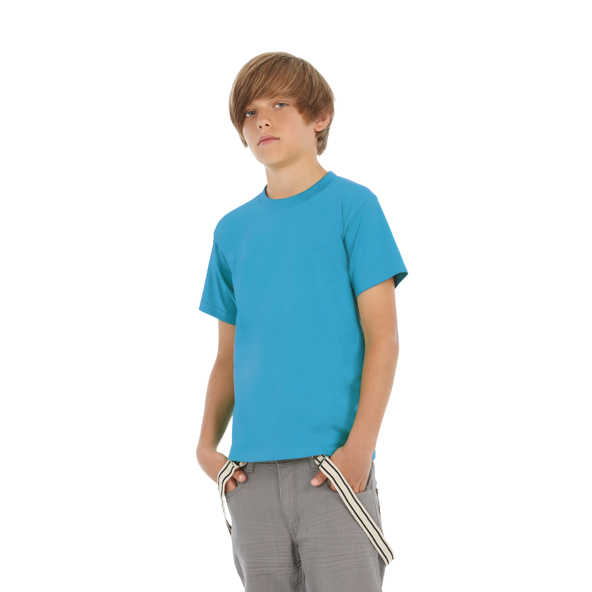 Футболка детская Exact 150/kids, ярко-бирюзовый, 9/11