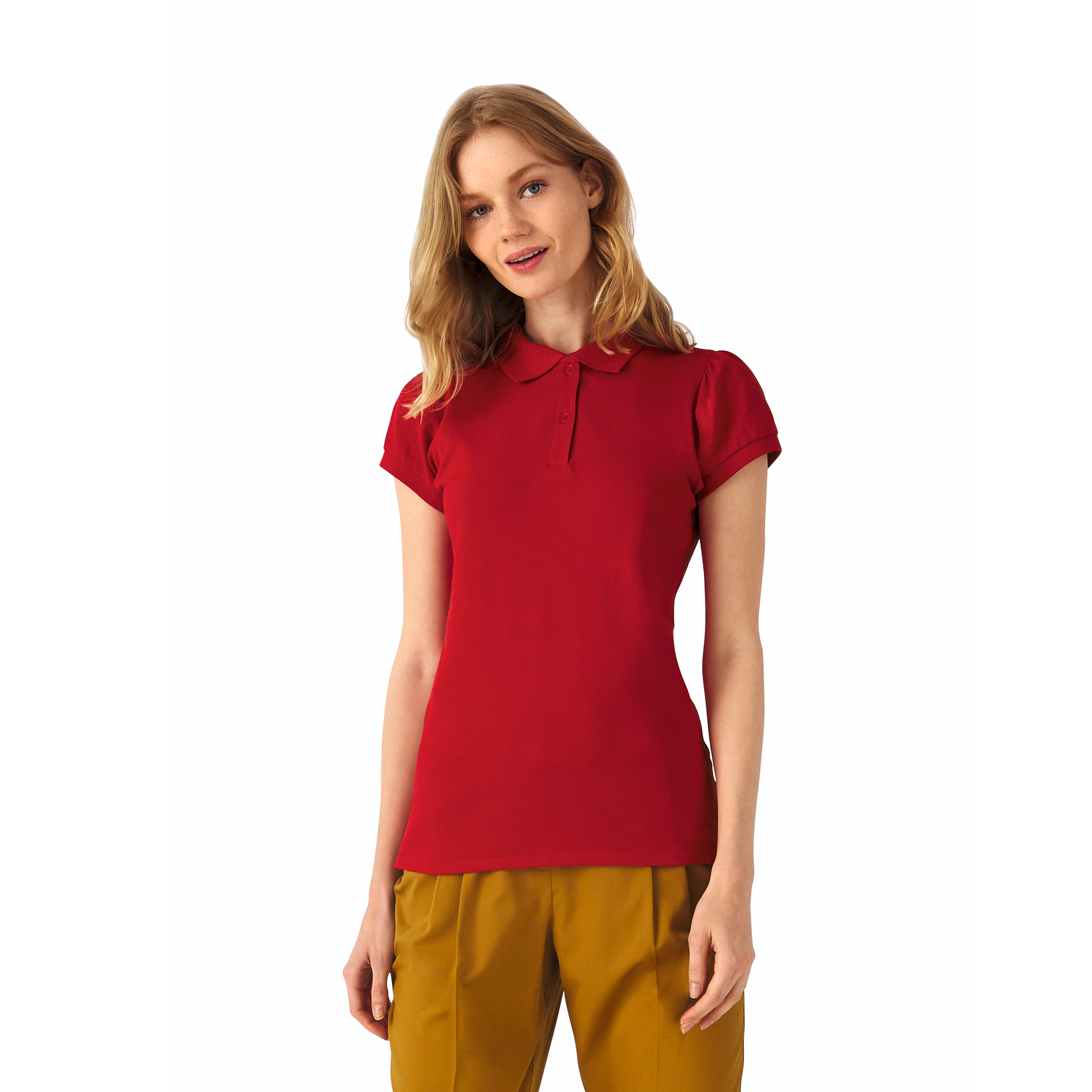 Поло женское Heavymill/women, красный, XL