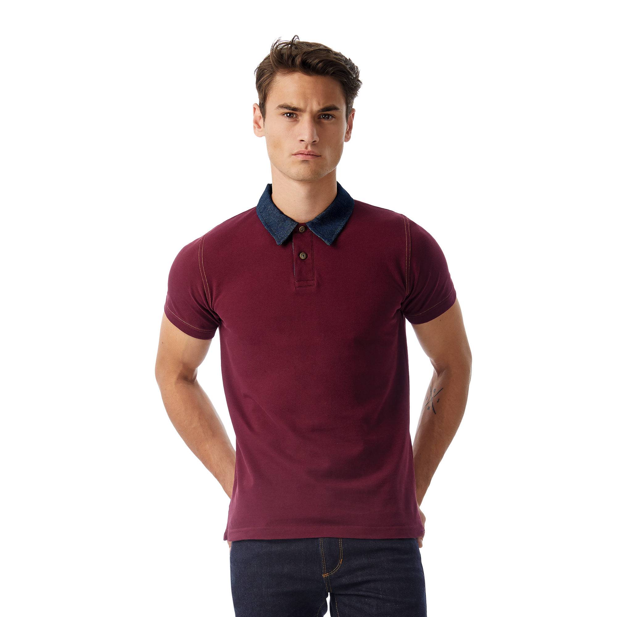 Футболка теннисная DNM Forward/men, бордовый, XXL