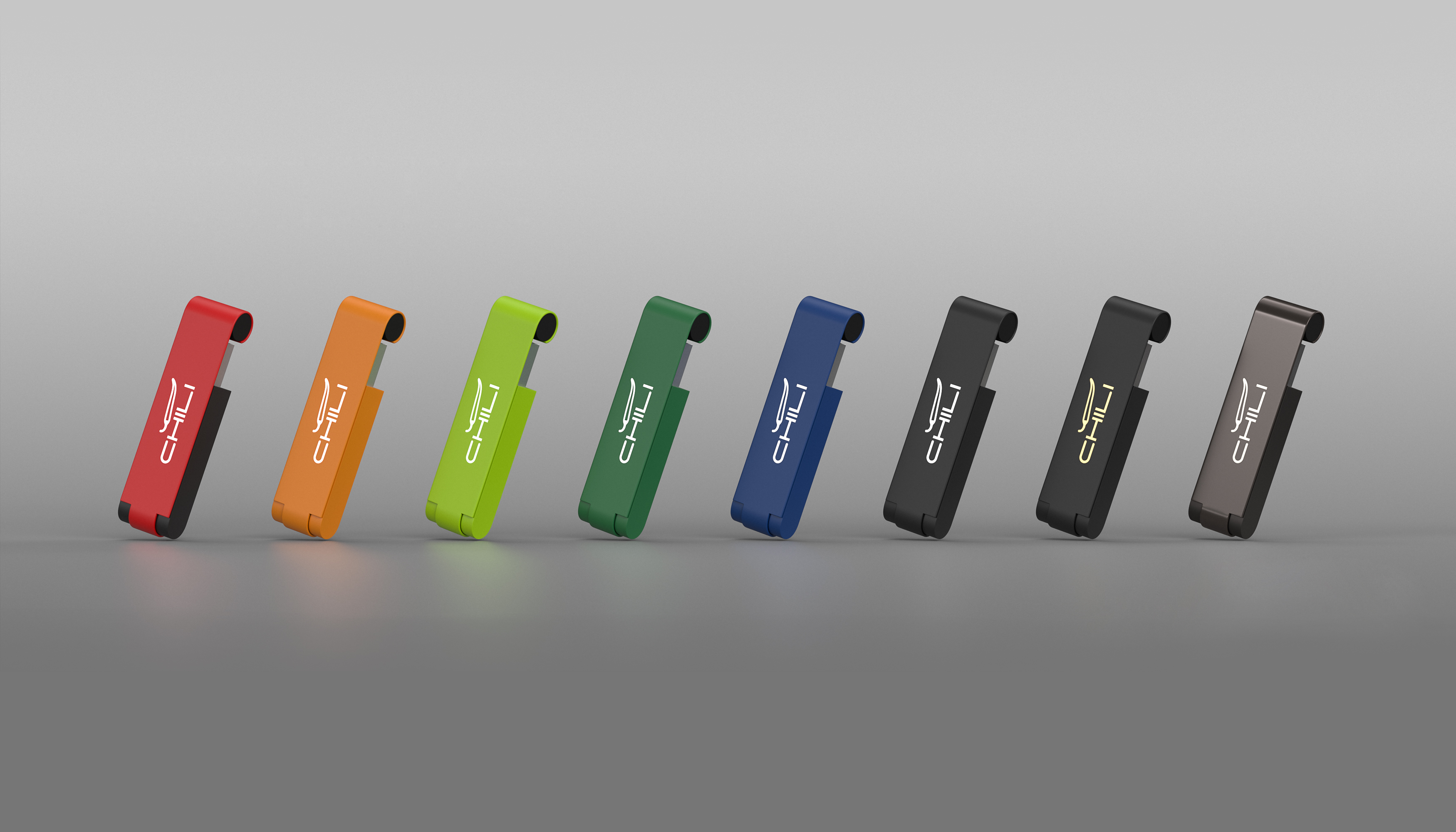 Флеш-карта "Case" 8GB, покрытие soft touch, темно-зеленый