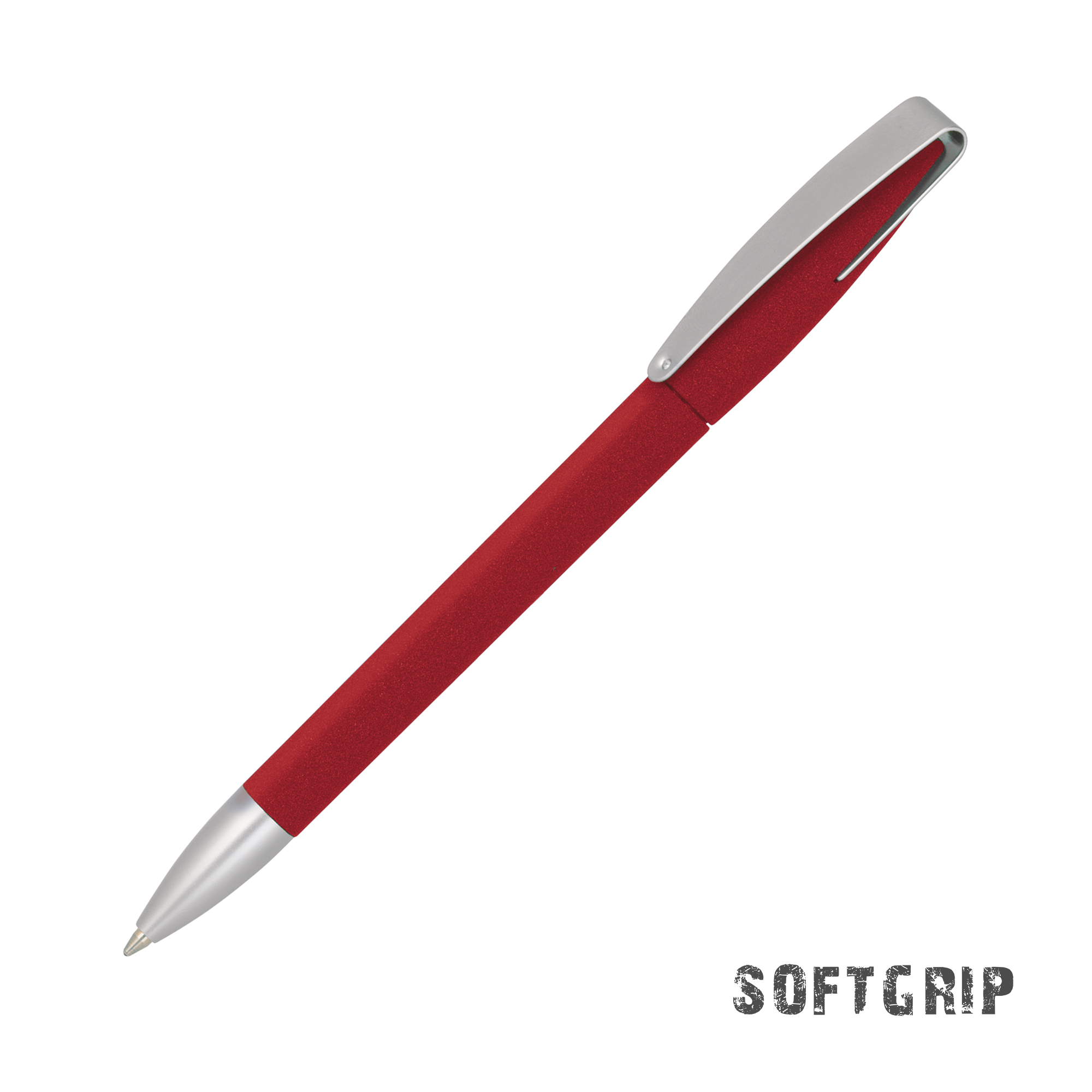 Ручка шариковая COBRA SOFTGRIP MM, красный#, красный