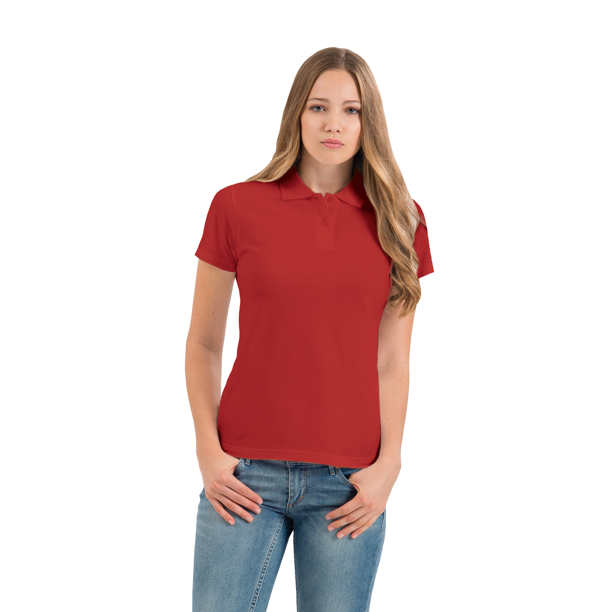 Футболка теннисная женская ID.001/women, красный, L