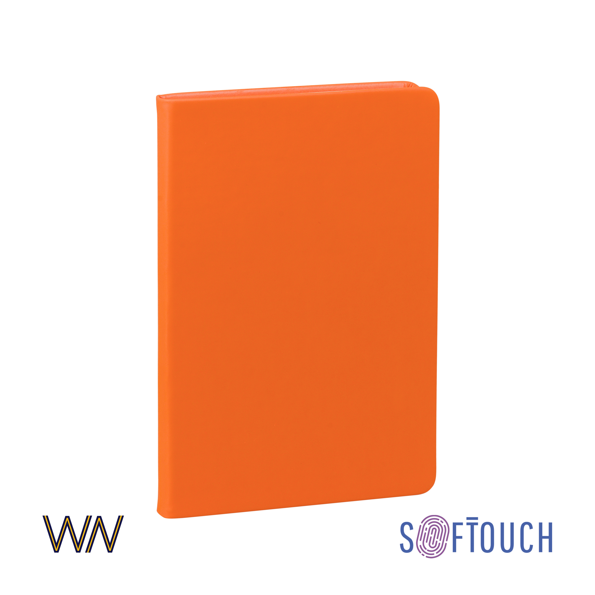 Ежедневник недатированный "Милан", А5, покрытие soft touch, оранжевый