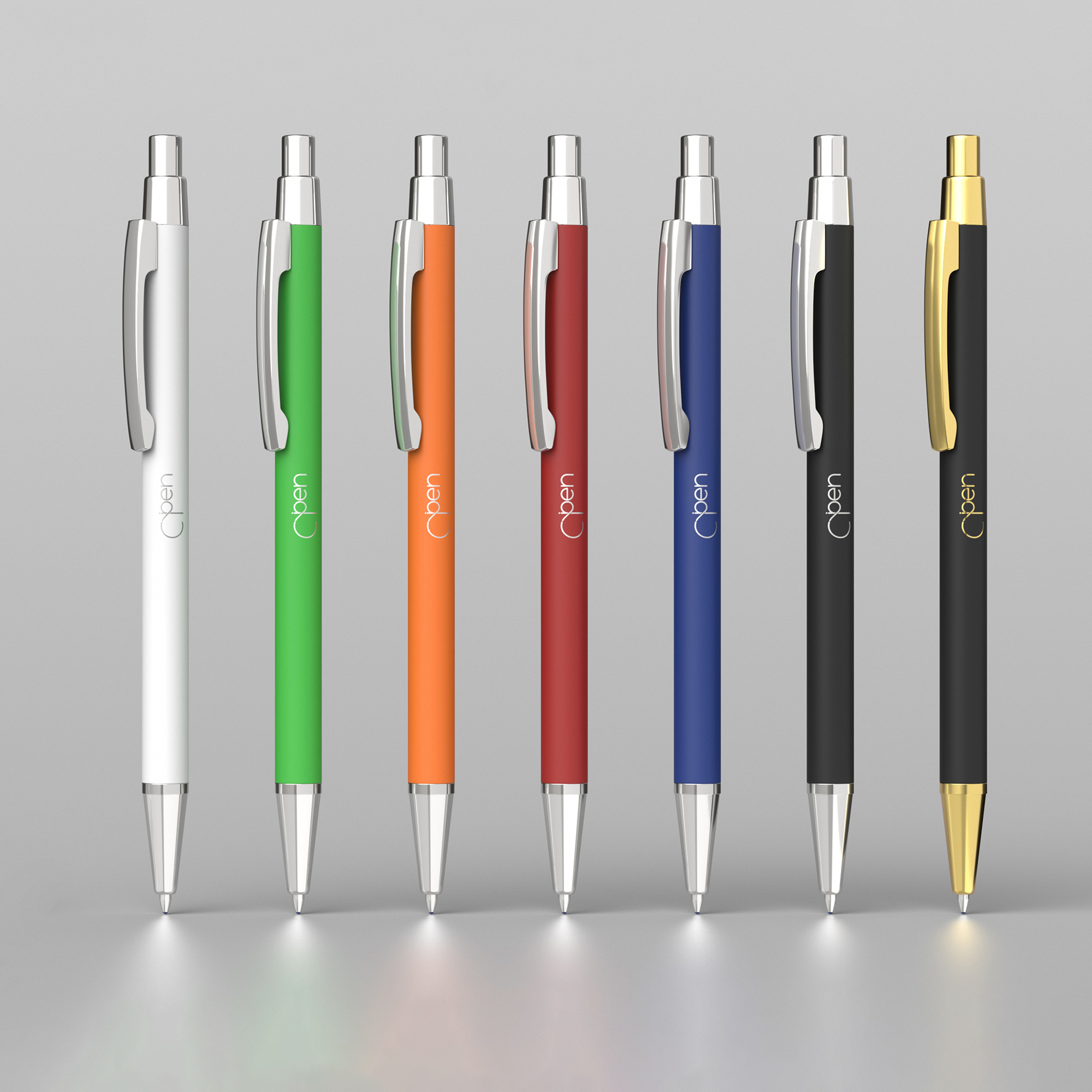Ручка шариковая "Ray", покрытие soft touch, красный