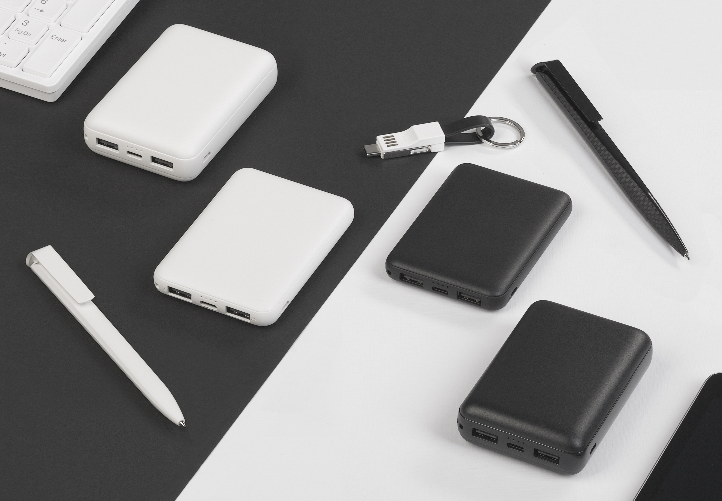 Зарядное устройство "Compact", 5000 mAh, белый, белый
