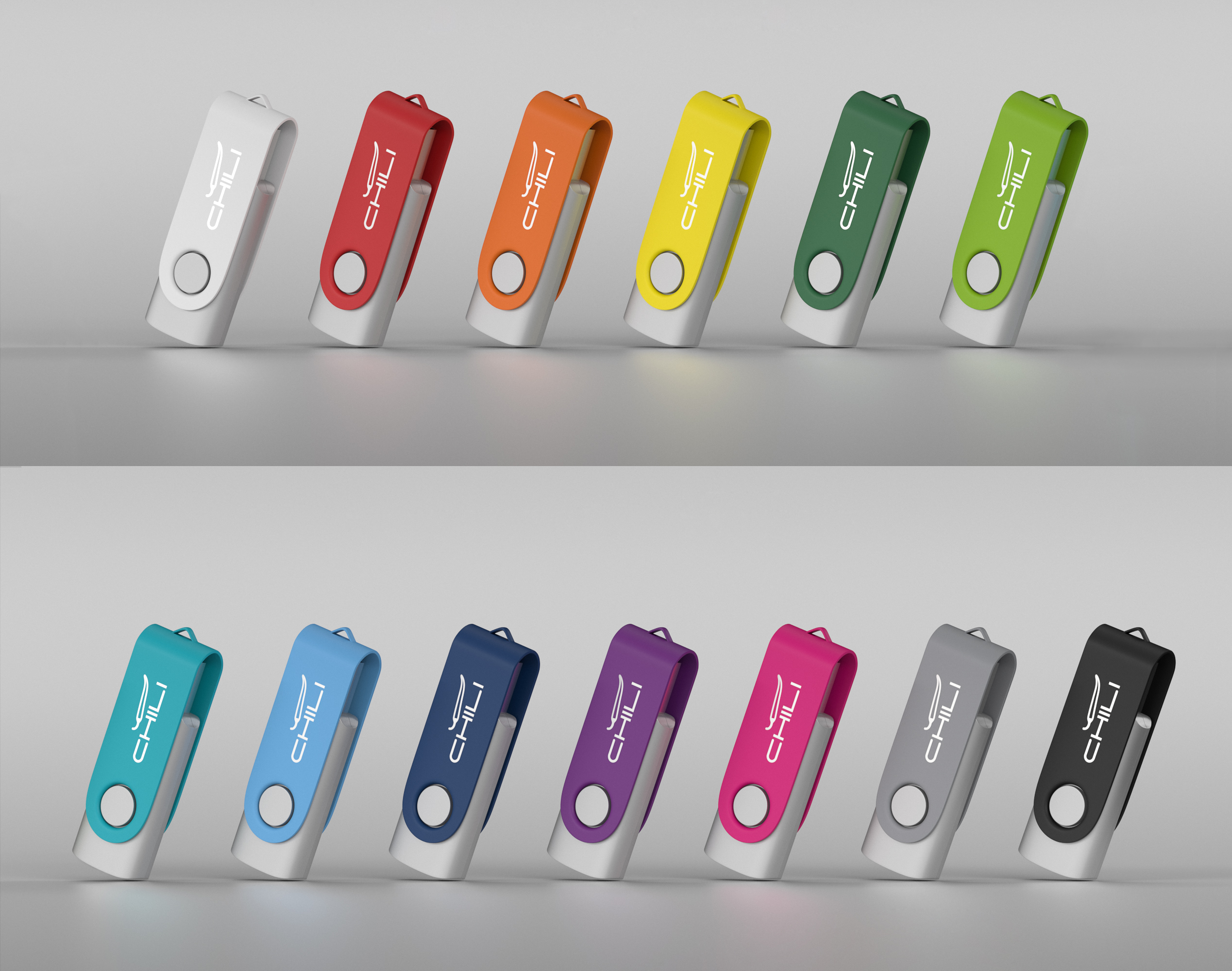 Флеш-карта "Vostok", объем памяти 16GB, покрытие soft touch#, белый
