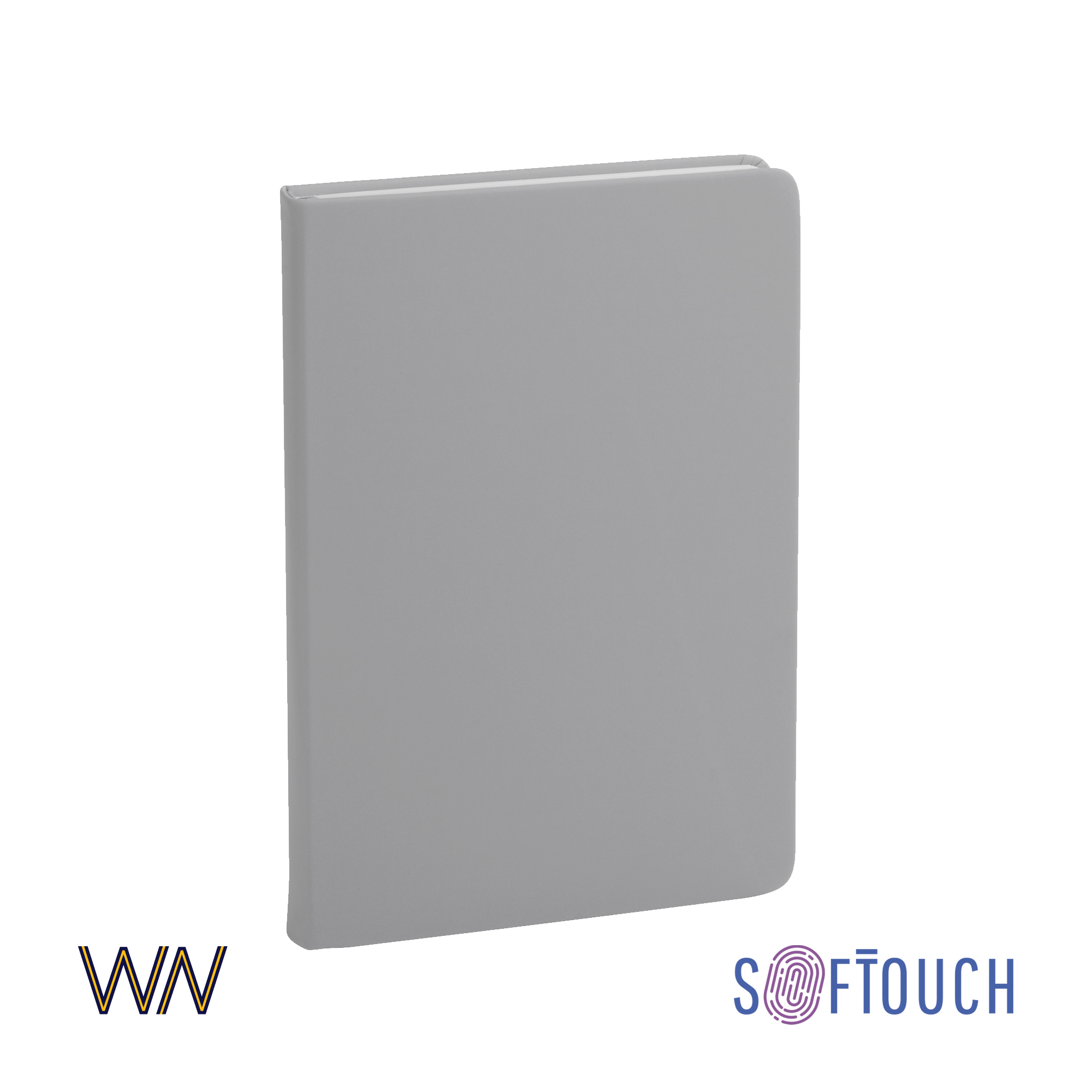 Ежедневник недатированный "Милан", А5, покрытие soft touch, серый