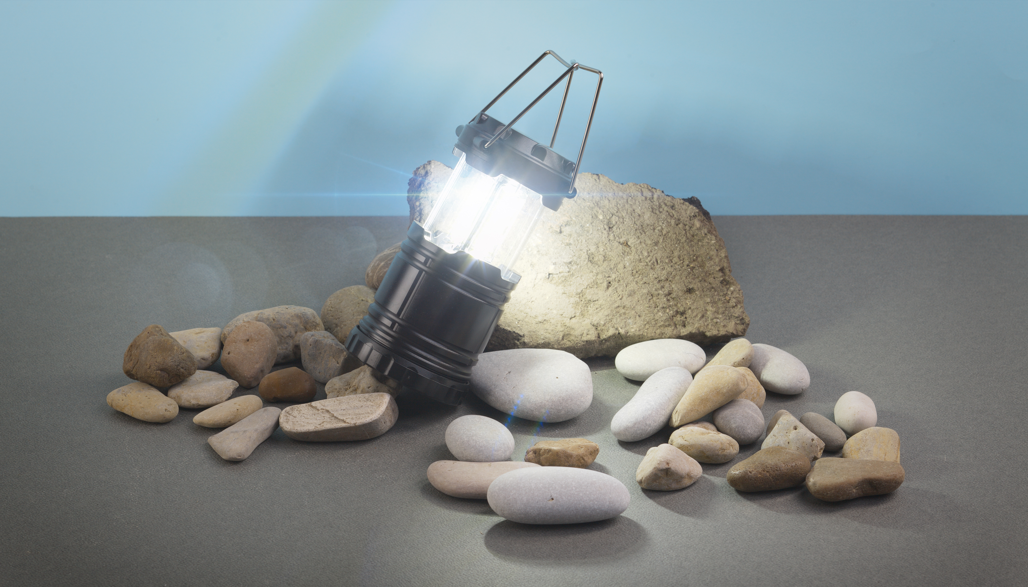 Туристический led-фонарь "Compass" 360˚, черный