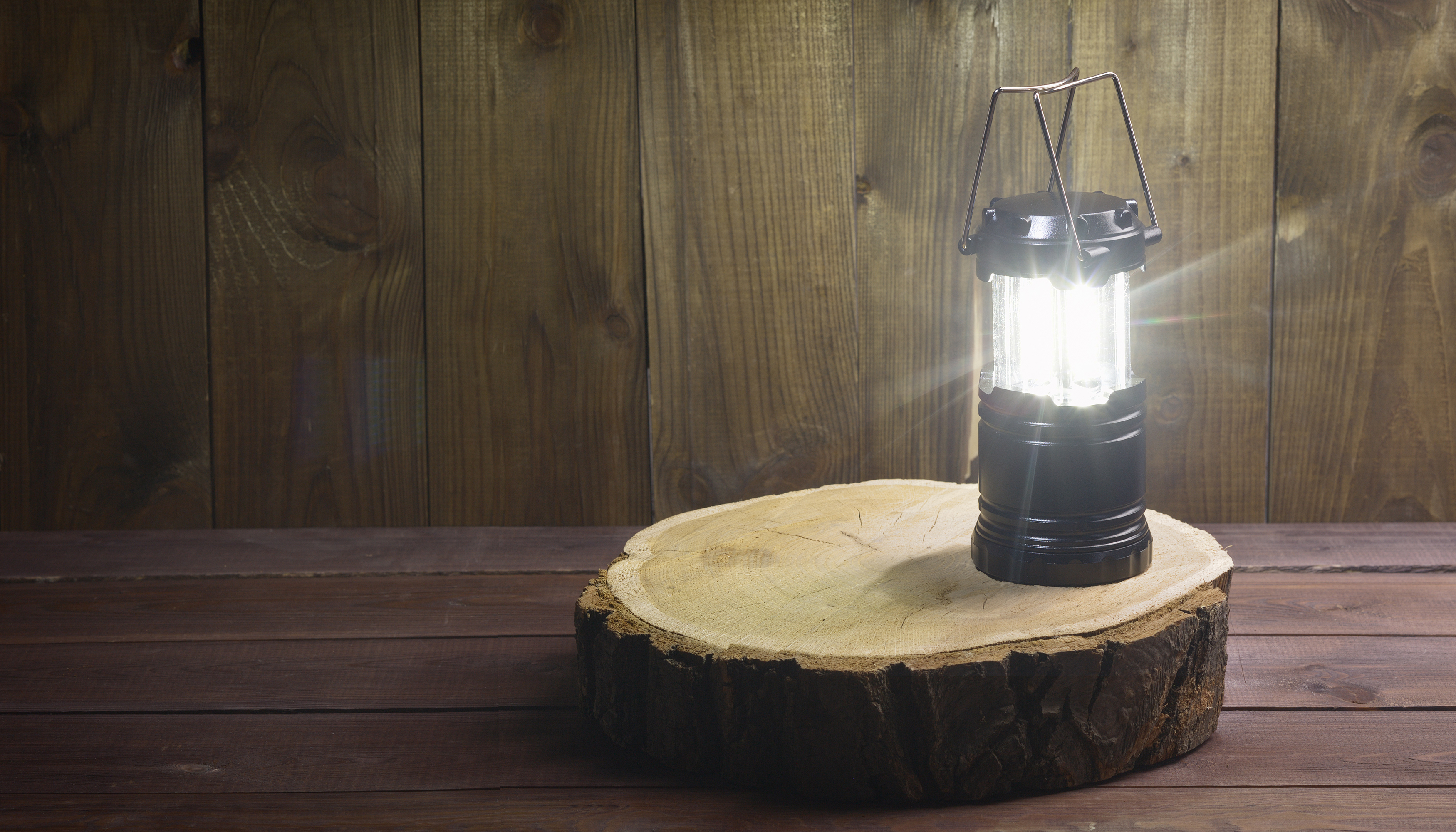 Туристический led-фонарь "Compass" 360˚, черный