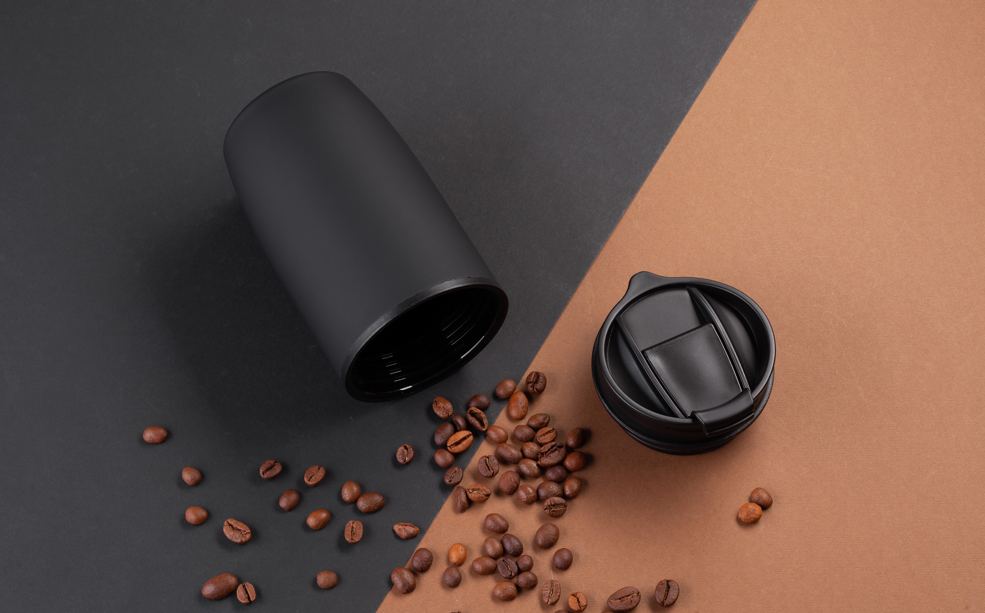 Термостакан "Unicup" 300 мл, покрытие soft touch, черный