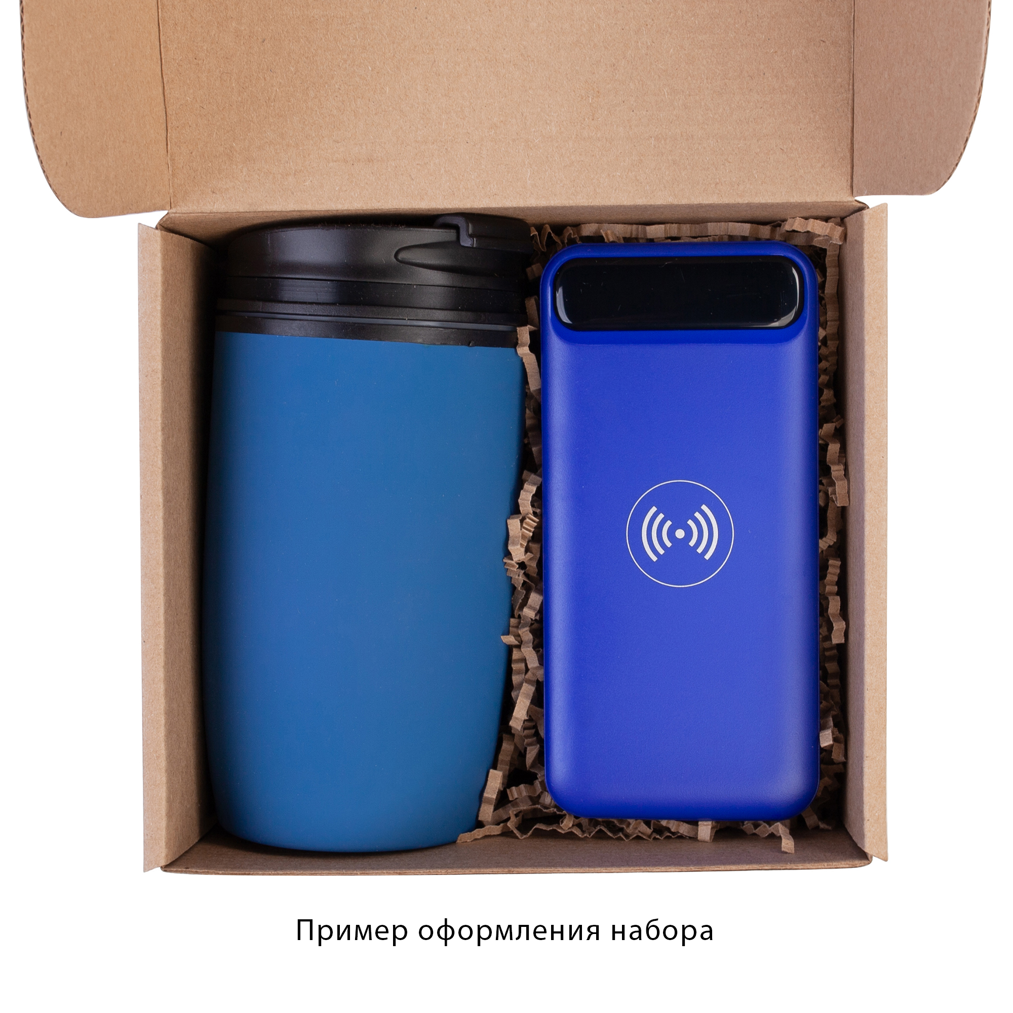 Термостакан "Unicup" 300 мл, покрытие soft touch, синий