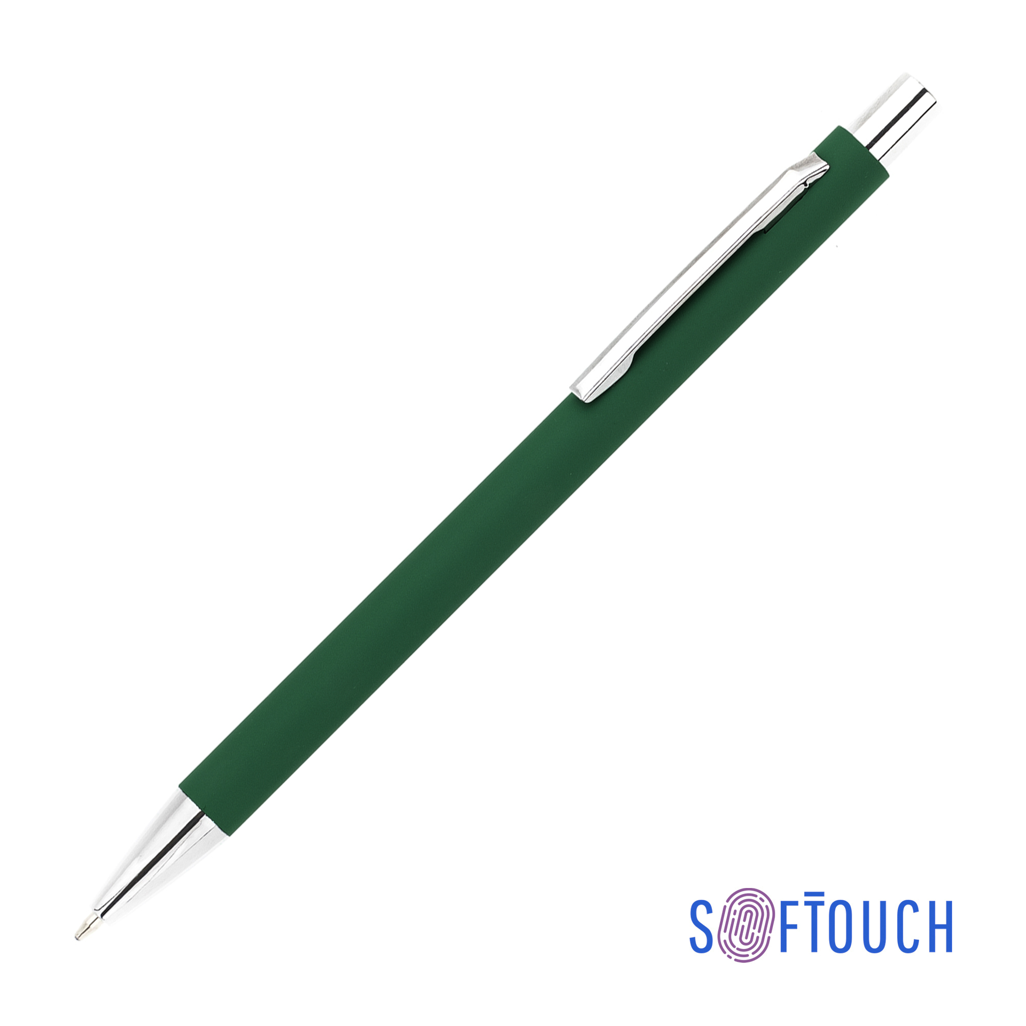 Ручка шариковая "Trade", покрытие soft touch, темно-зеленый