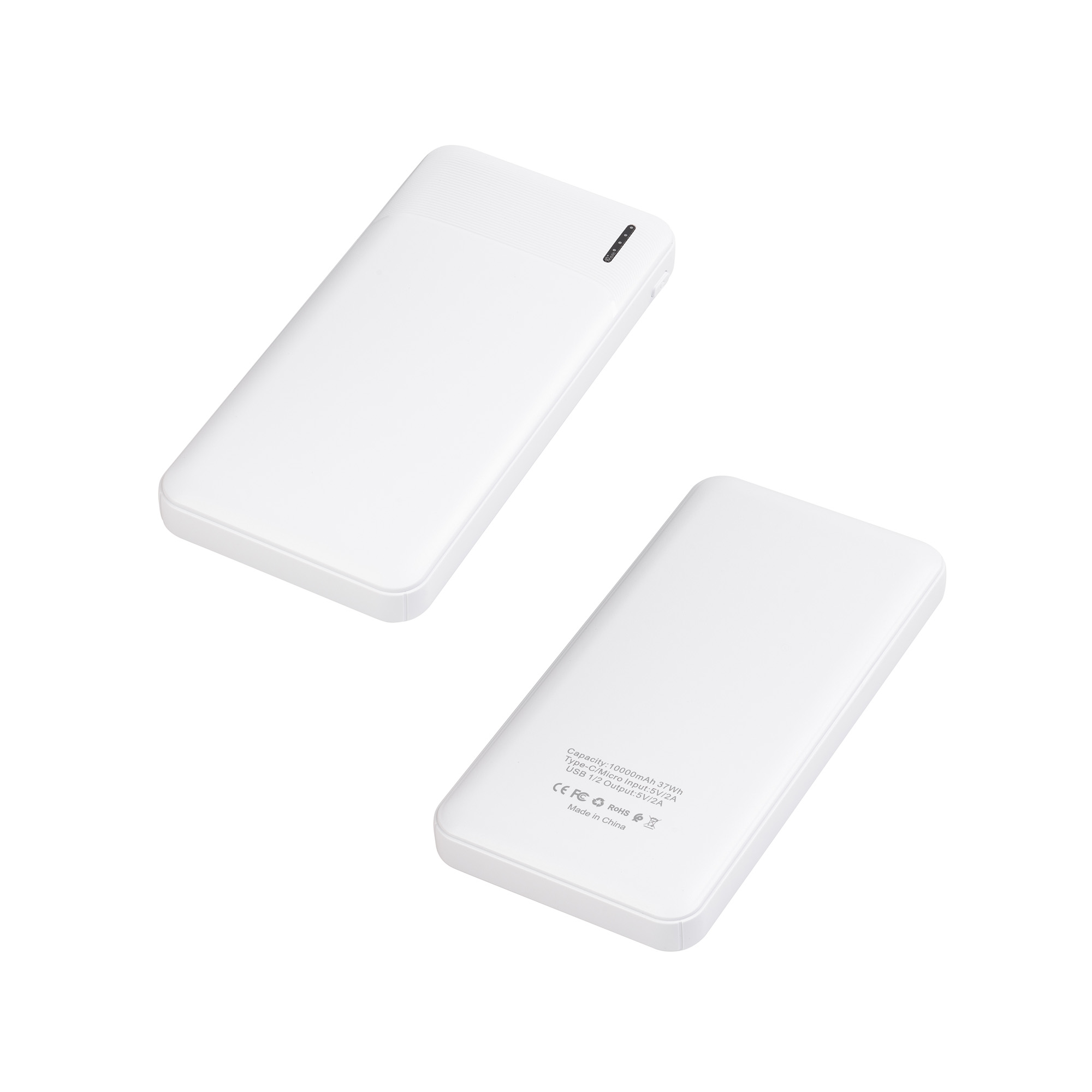 Зарядное устройство "Ten" 10000 mAh, белый