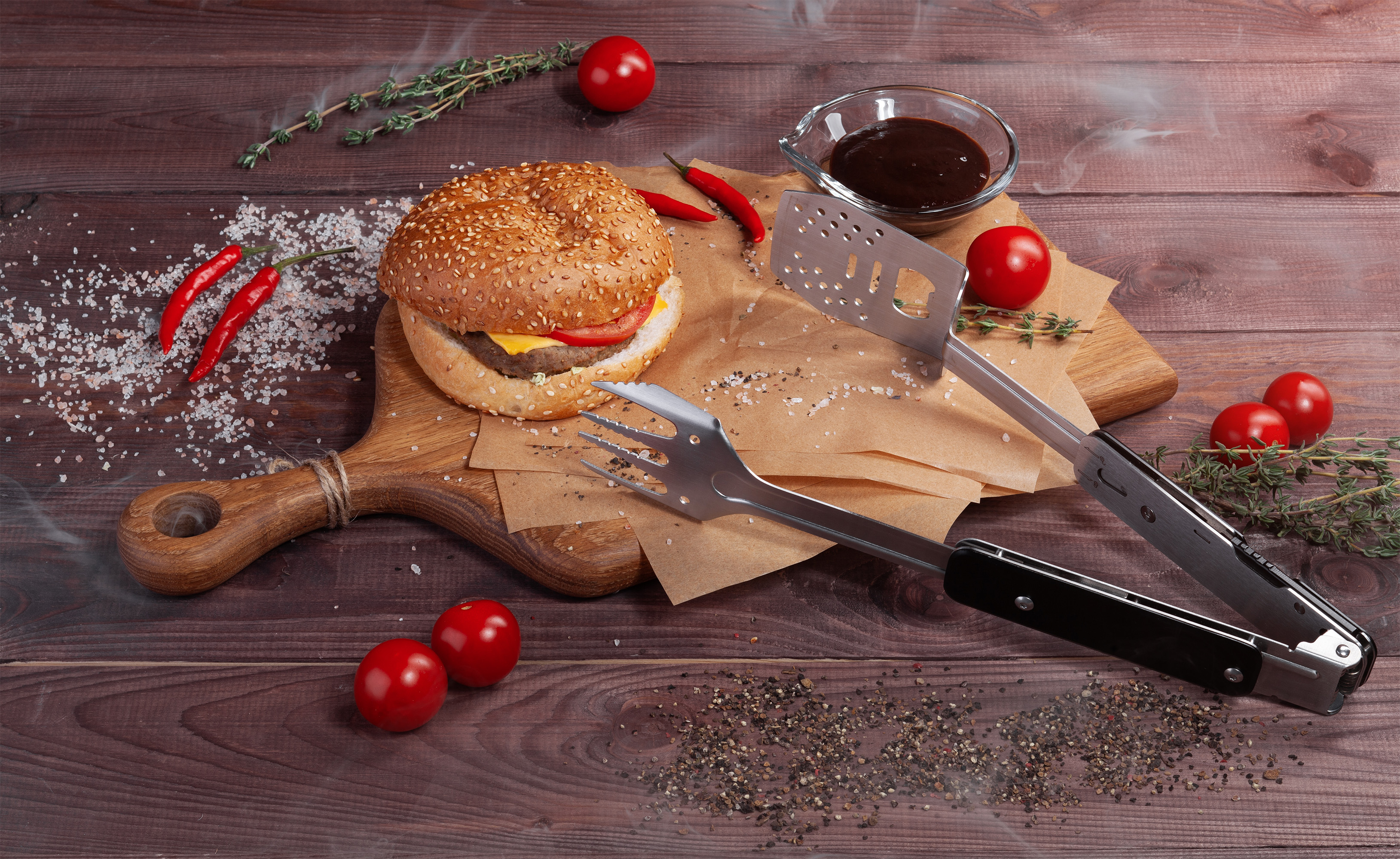 BBQ-мультитул "Roast", черный с серебристым
