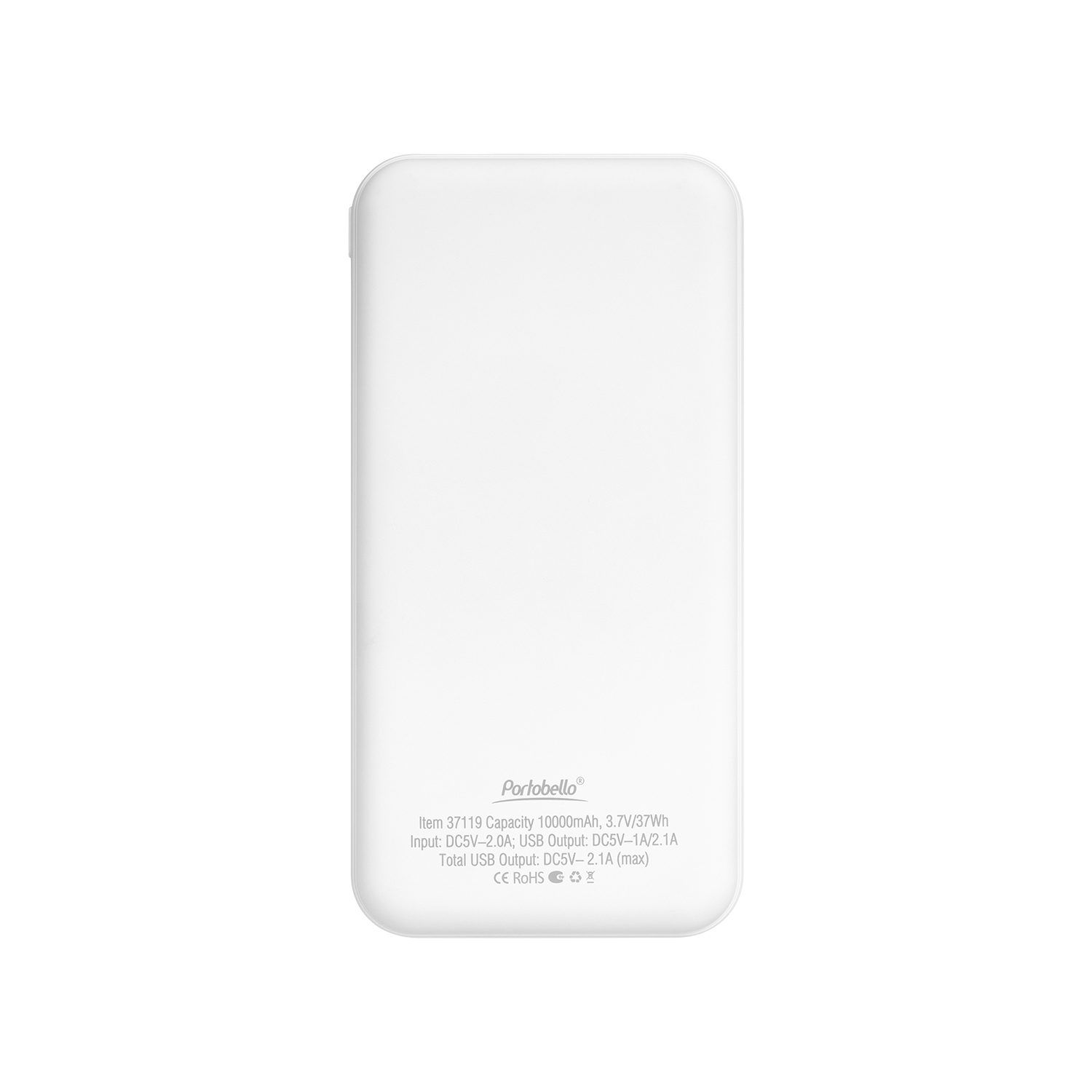 Внешний аккумулятор с подсветкой Старлайт Плюс PB (Starlight Plus PB) 10000 mAh, белый