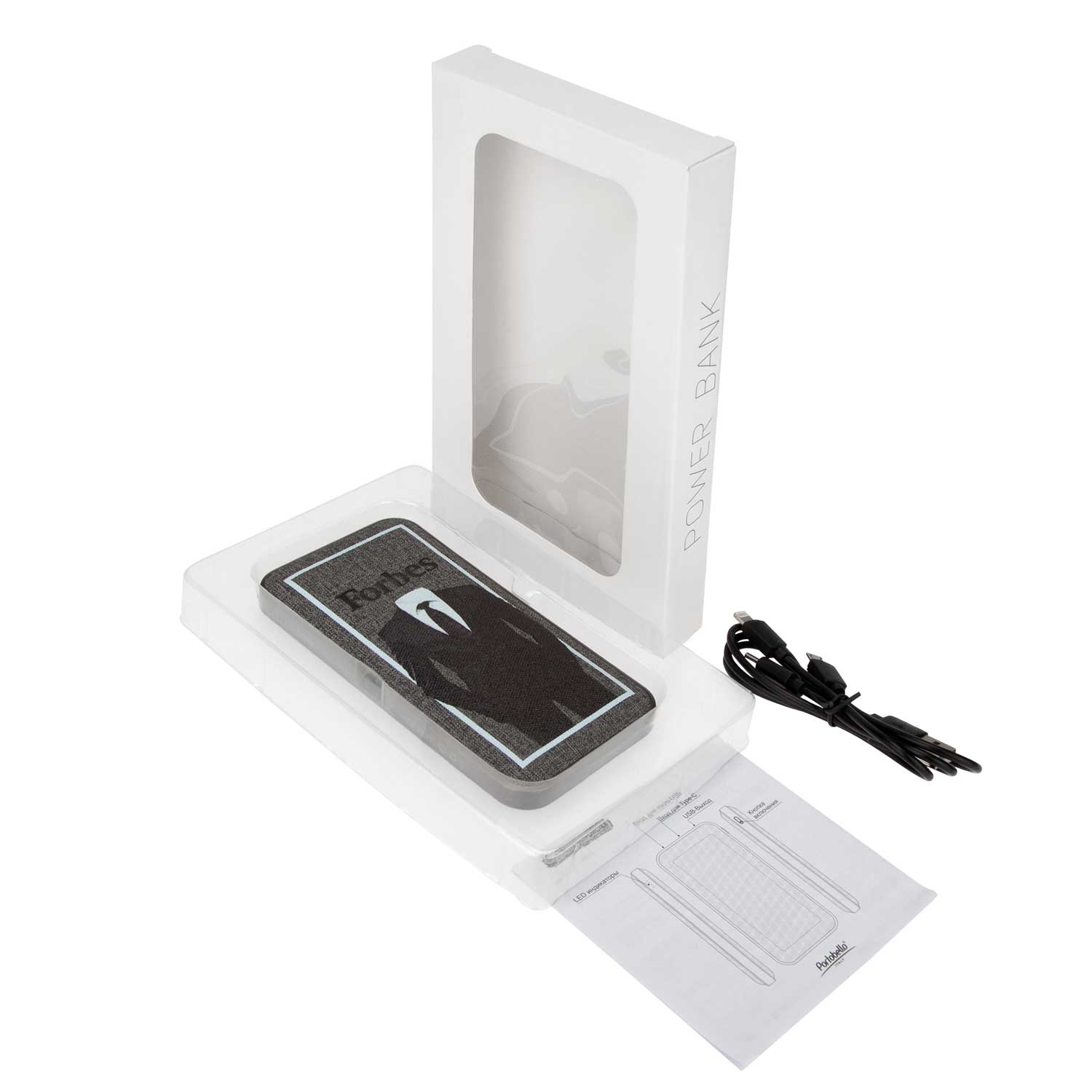 Внешний аккумулятор Твид PB (Tweed PB) 10000 mAh, черный