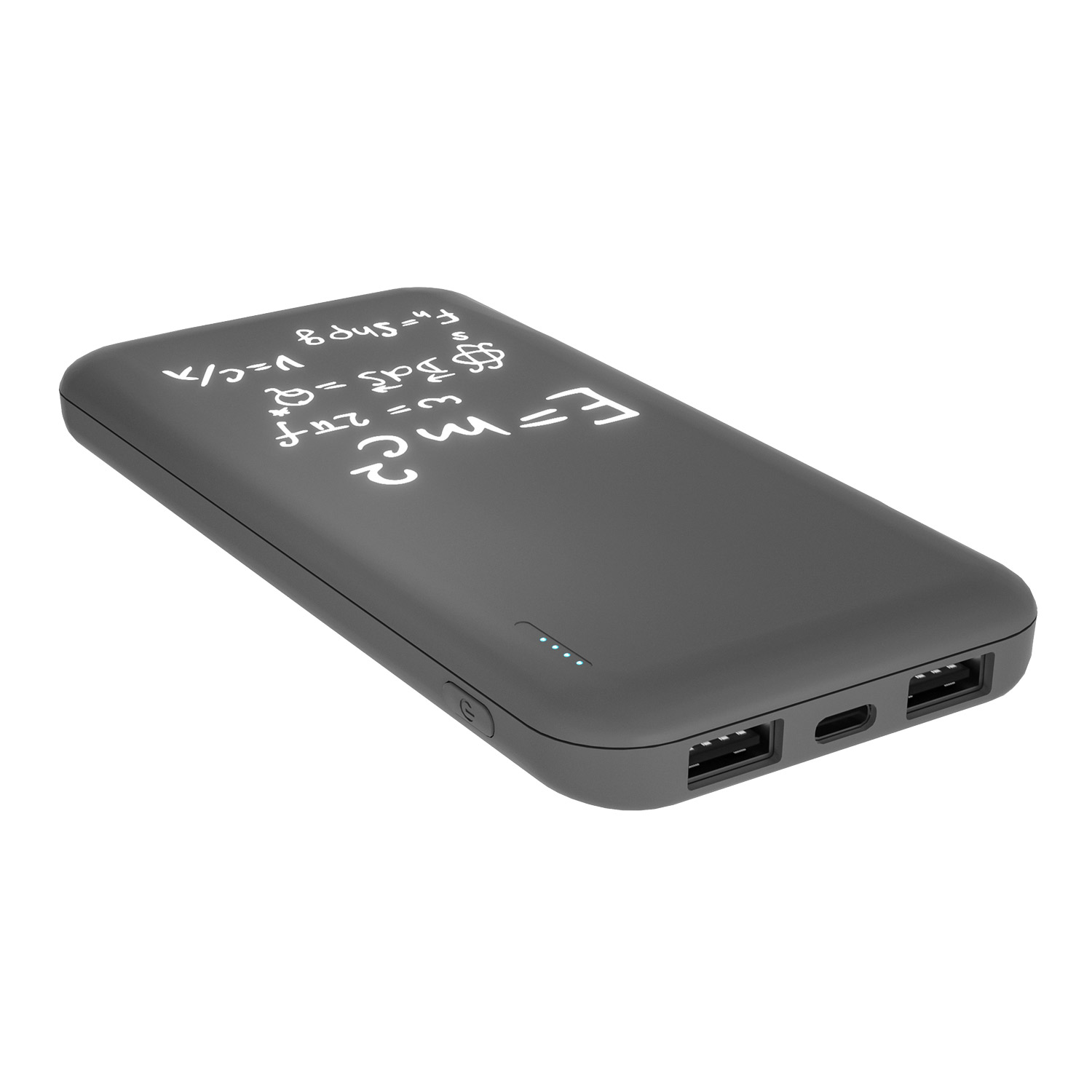 Внешний аккумулятор с подсветкой Люче (Luce) 10000 mAh, серый
