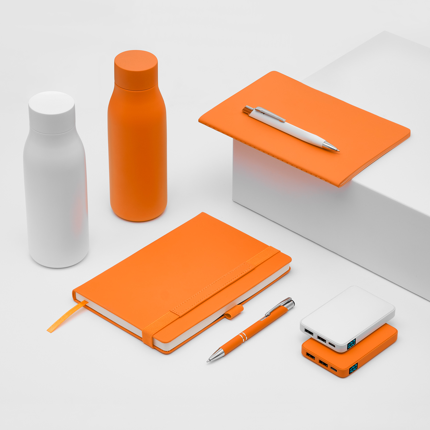 Внешний аккумулятор с подсветкой Анкор (Ancor) 5000 mAh, оранжевый