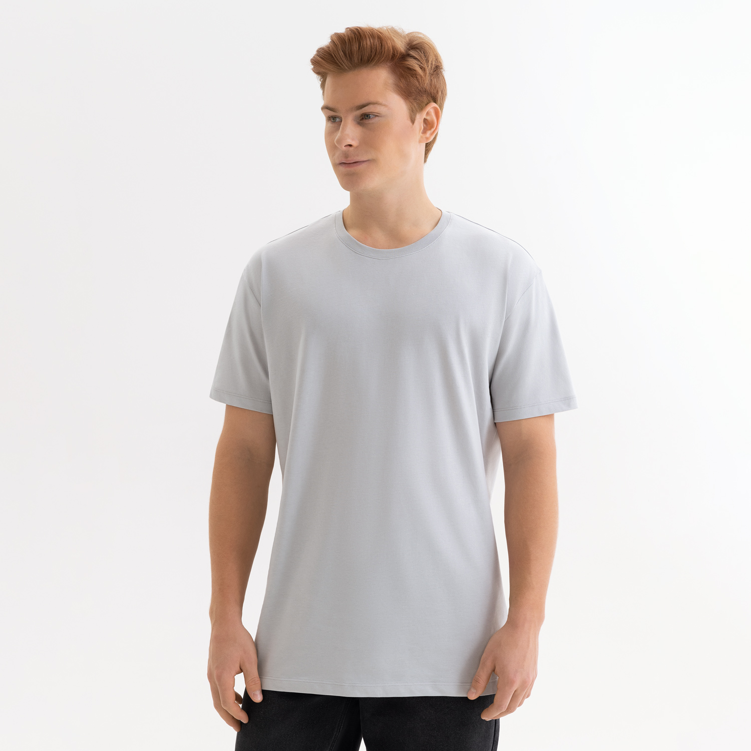 Футболка унисекс Крис (Kris), 150 гр., светло-серая