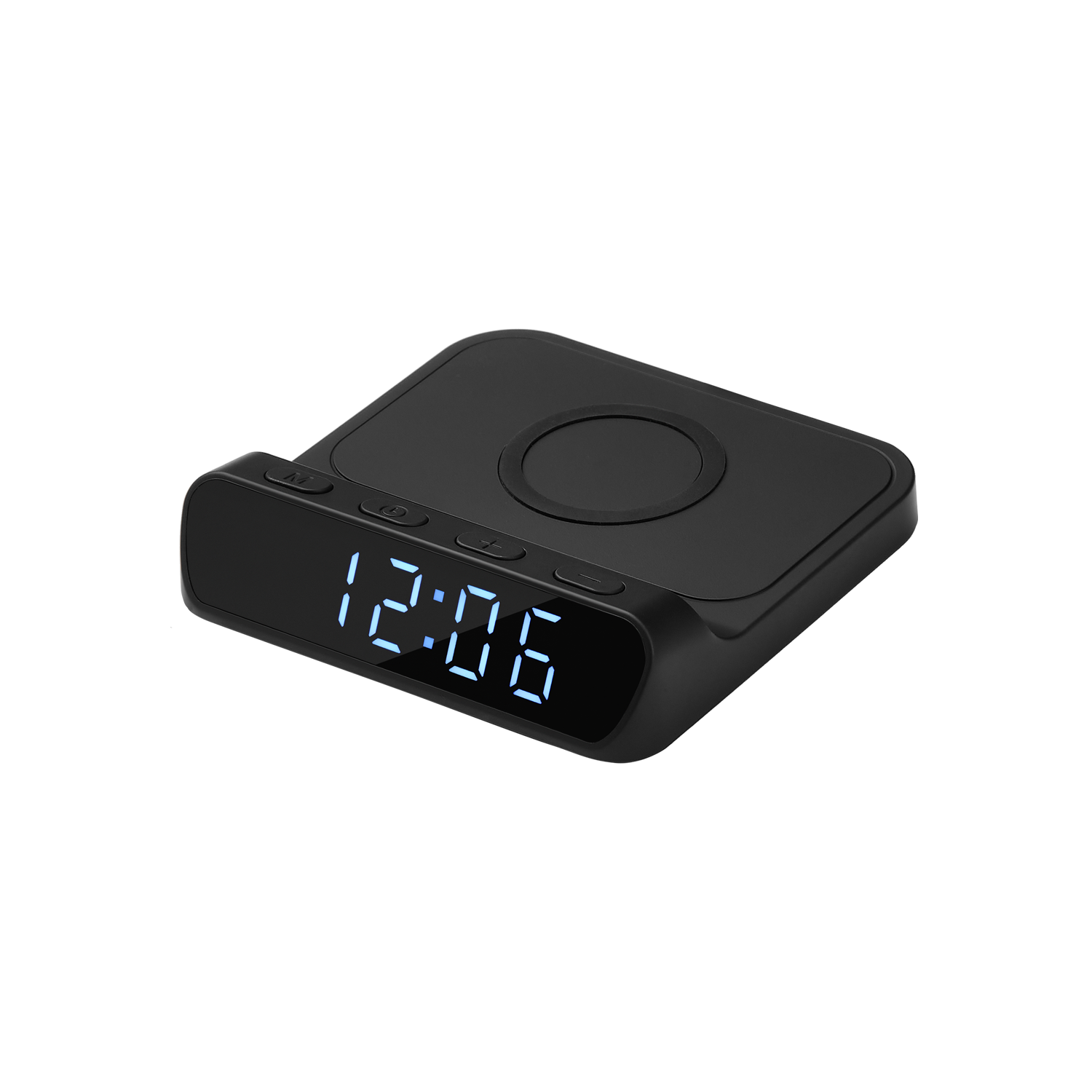 Зарядная станция с часами 15W Ригель (Rigel), черная