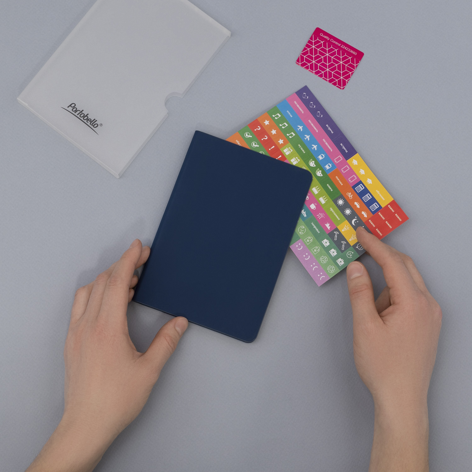 Ежедневник Спарк мини (Spark mini) A6 недатированный, синий