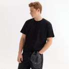 Футболка унисекс Крис (Kris), 150 гр., черная, размер L