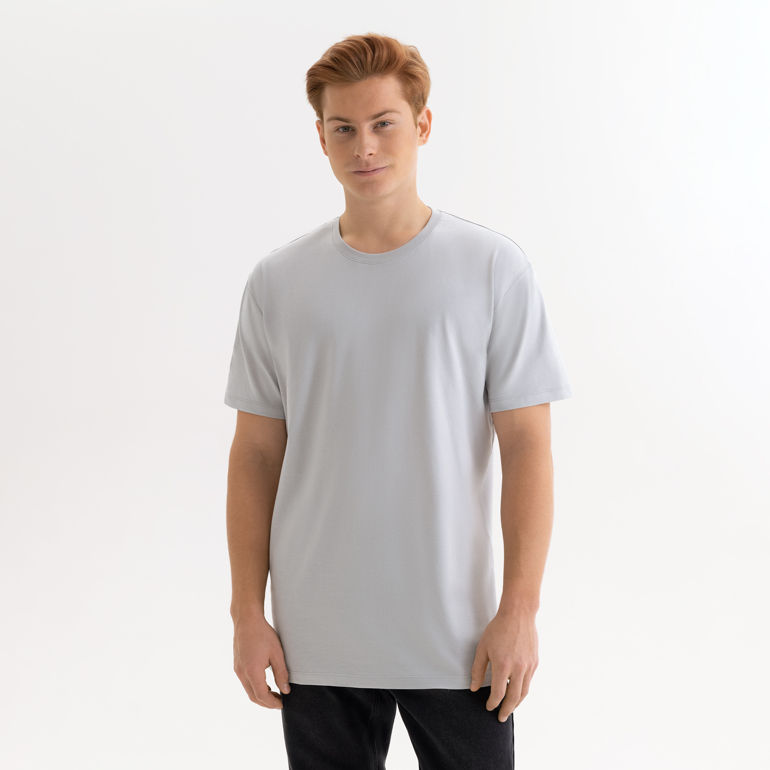 Футболка унисекс Крис (Kris), 150 гр., светло-серая, размер M
