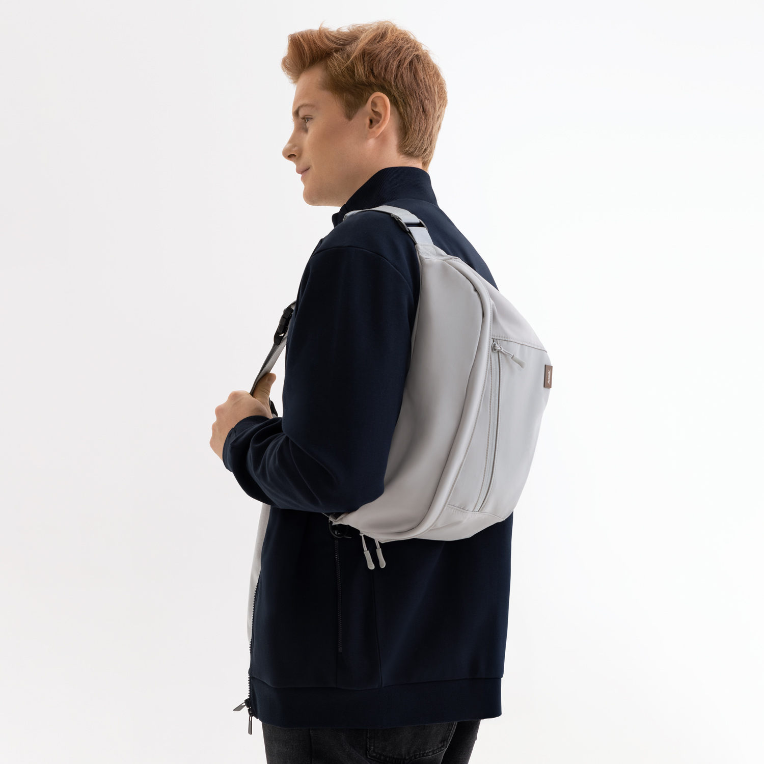 Сумка через плечо (cross body) Бостон (Boston), серая