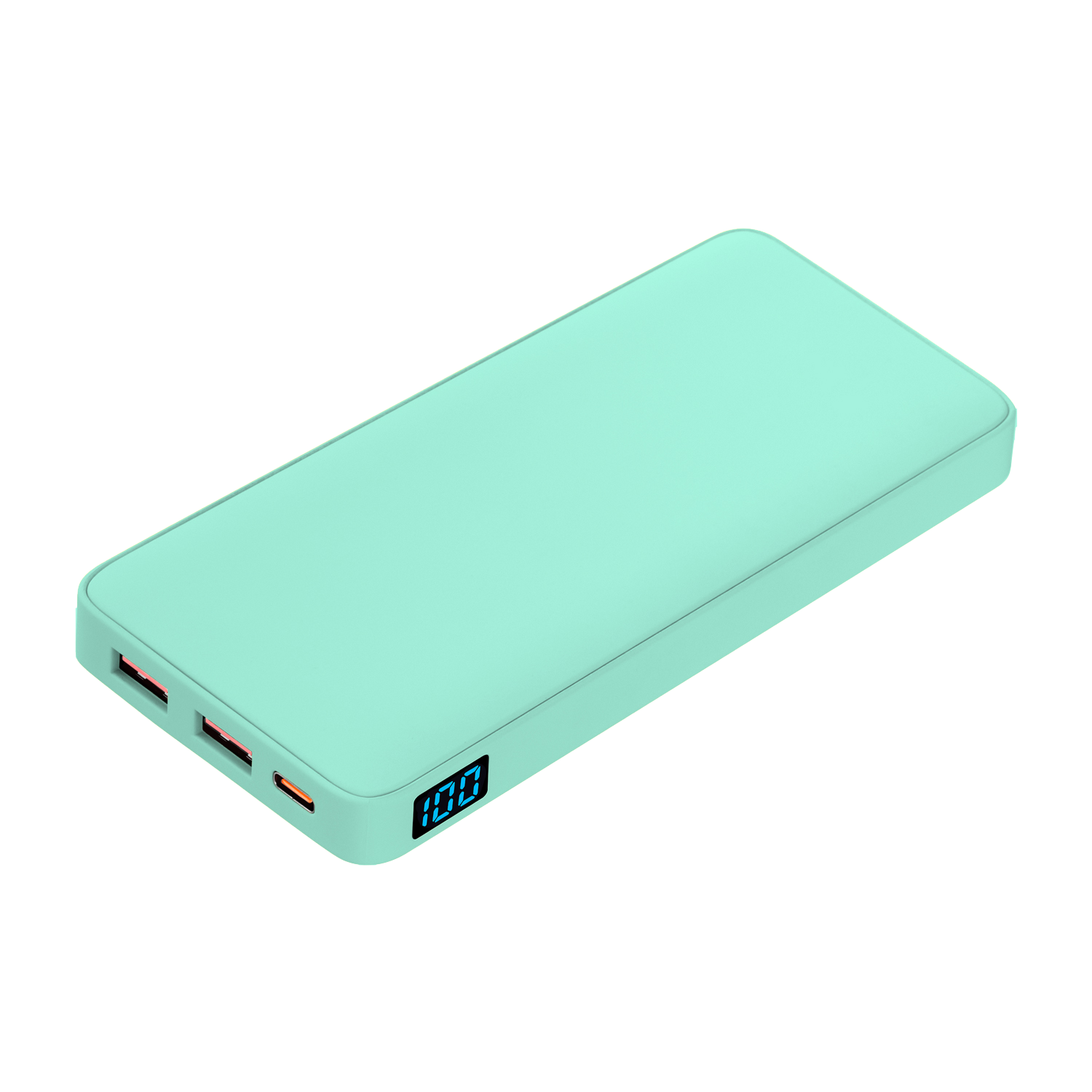 Внешний аккумулятор с подсветкой Анкор Плюс PD (Ancor PD Plus) 10000 mAh, бирюзовый