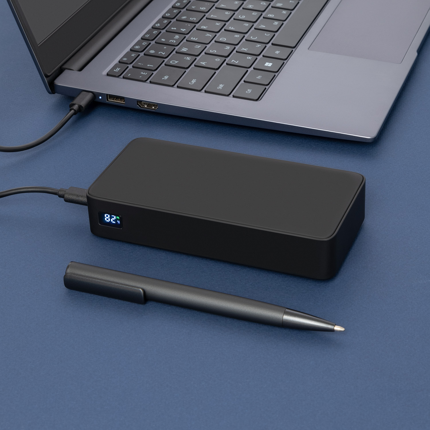 Внешний аккумулятор с подсветкой Анкор Плюс PD (Ancor PD Plus) 20000 mAh, черный