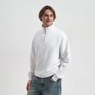 Толстовка на молнии унисекс Флоу (Flow), белая, размер XL/2XL