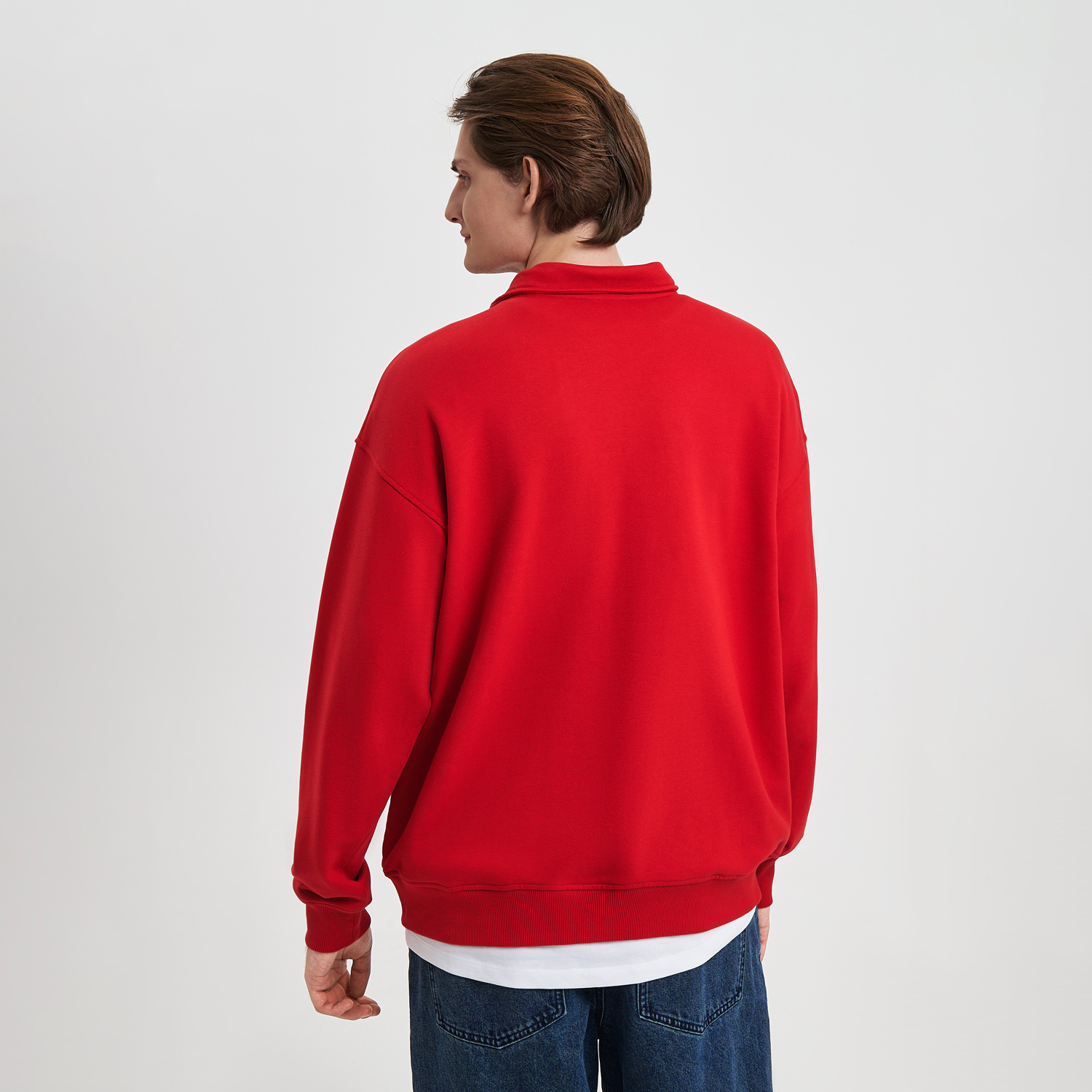 Толстовка на молнии унисекс Флоу (Flow), красная, размер XL/2XL
