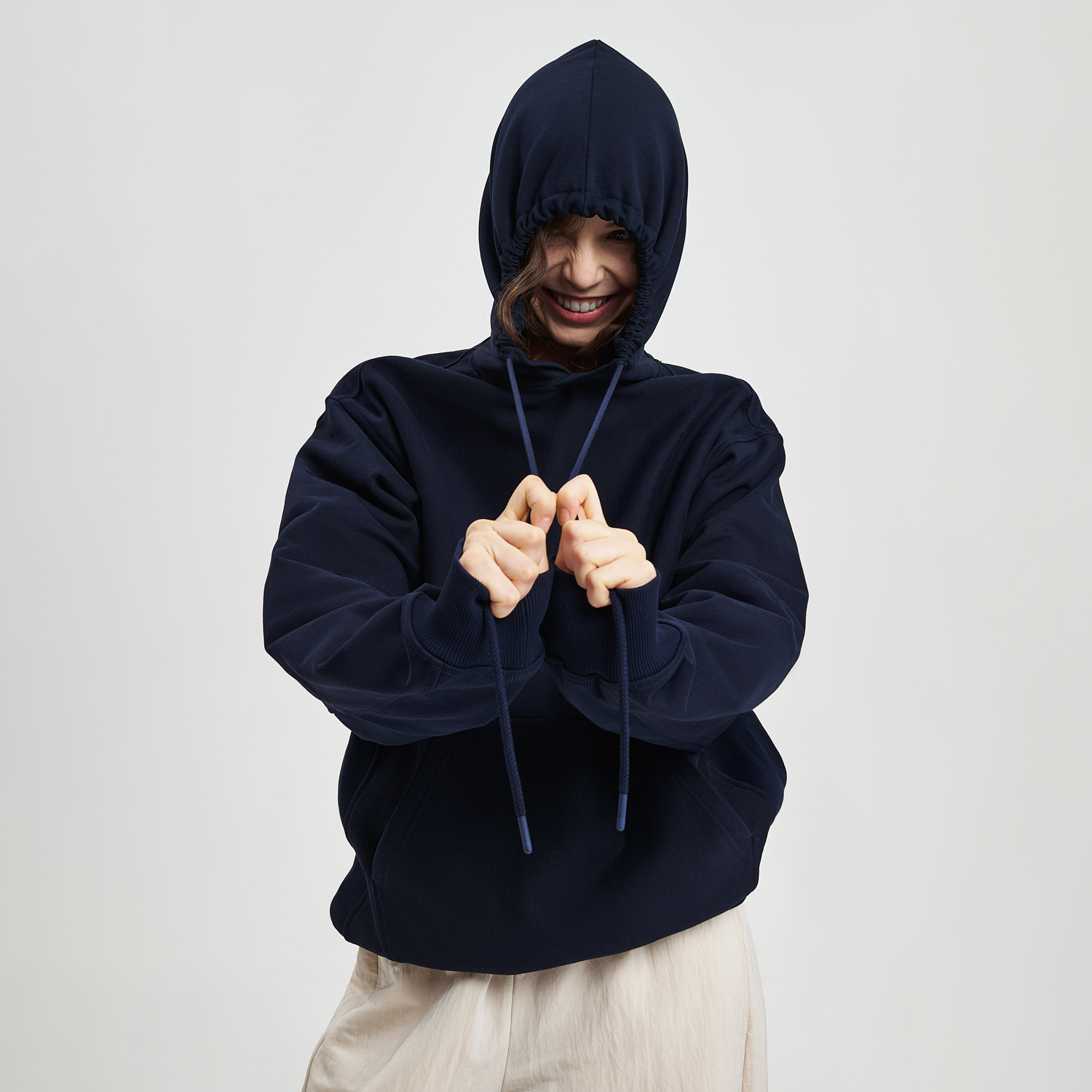 Худи релакс унисекс Адвенче (Adventure), темно-синий, размер 3XL/4XL