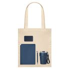 Подарочный набор Велком Пак (Welcome Pack), синий (термокружка, ежедневник, ручка, ЗУ, шоппер)