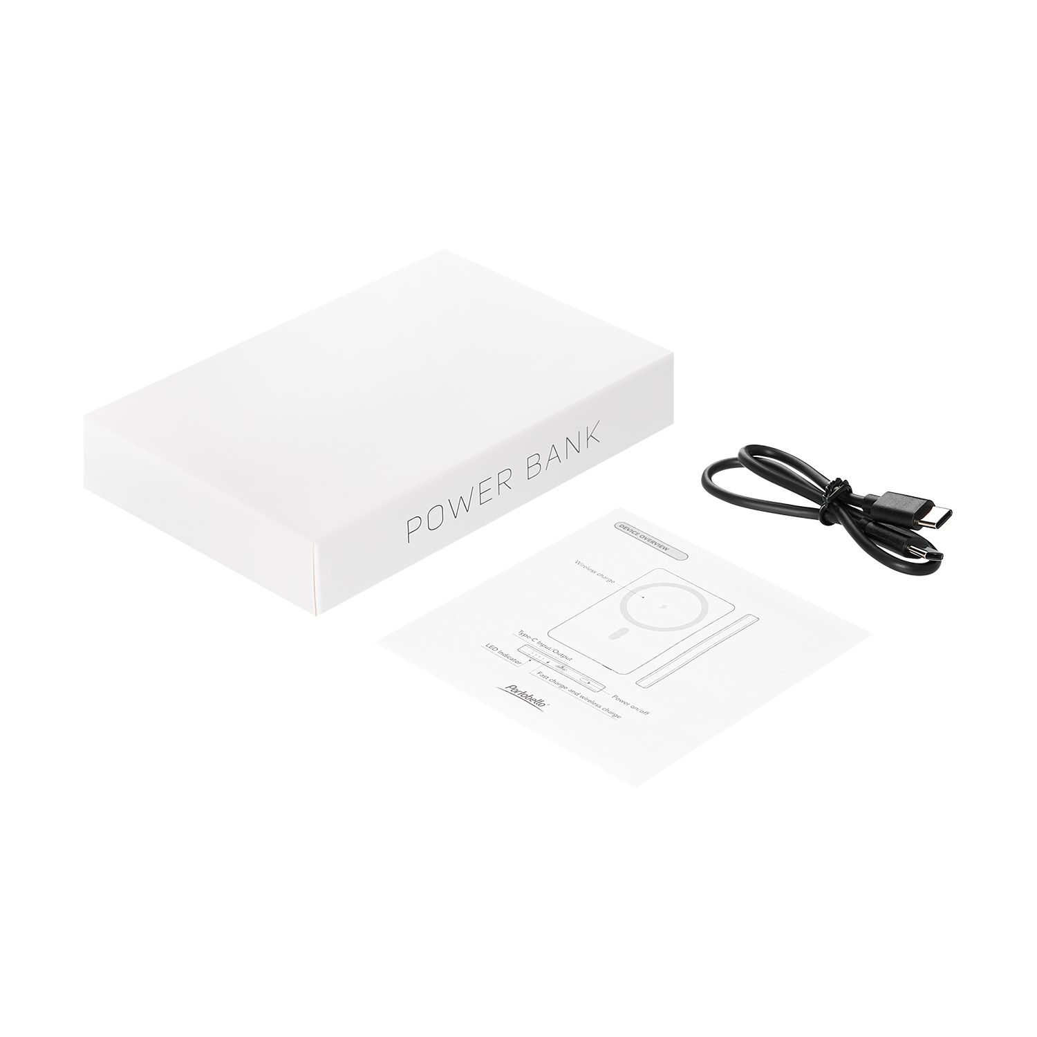Внешний аккумулятор Атлантис (Atlantis) PD 5000mAh с функцией беспроводной зарядки 15W, оранжевый