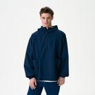 Ветровка (анорак) оверсайз унисекс Риссман (Rissman), темно-синяя, размер XL/XXL